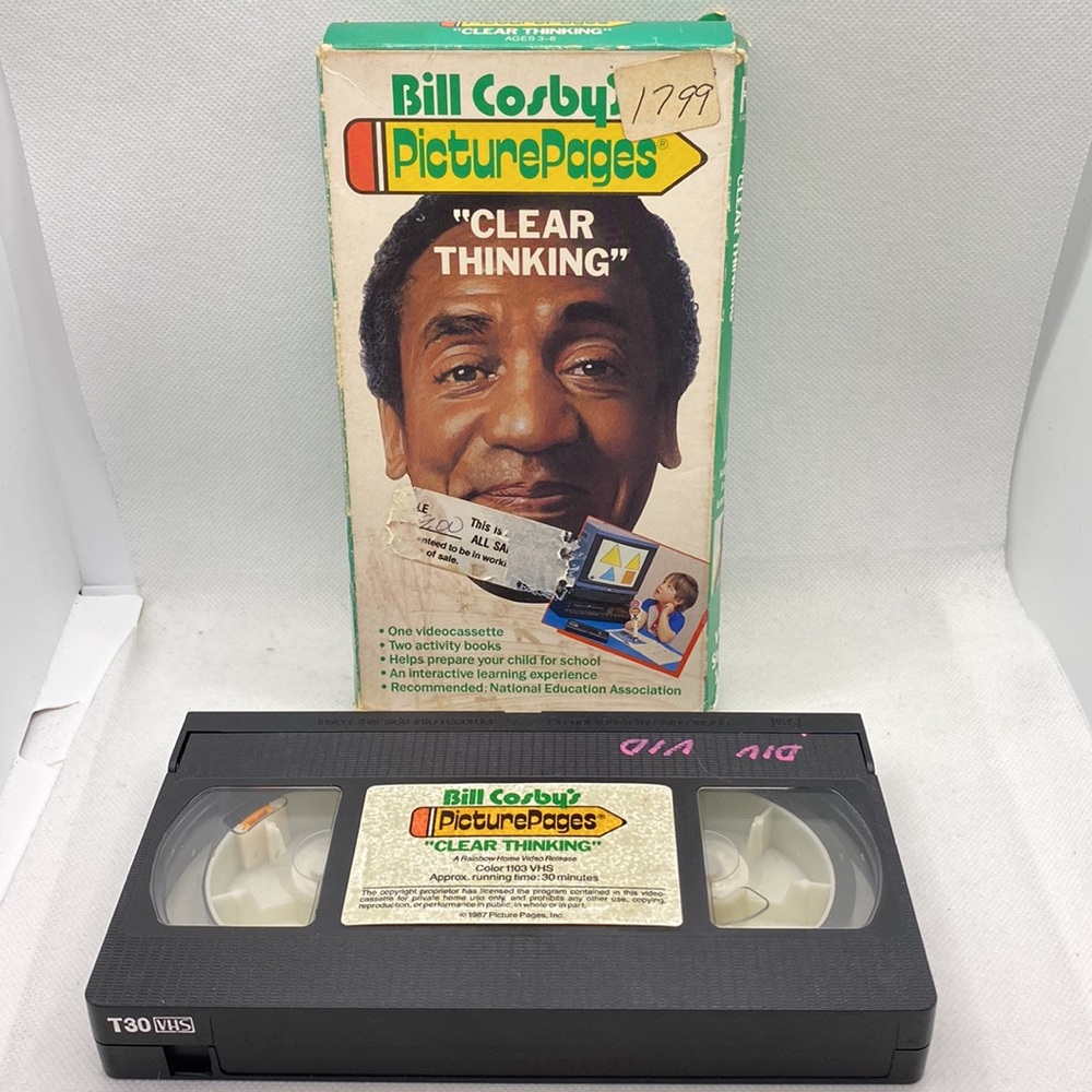 Bill Cosby’s Picture Pages: Clear Thinking VHS Educational Ages 3-6 Vin…